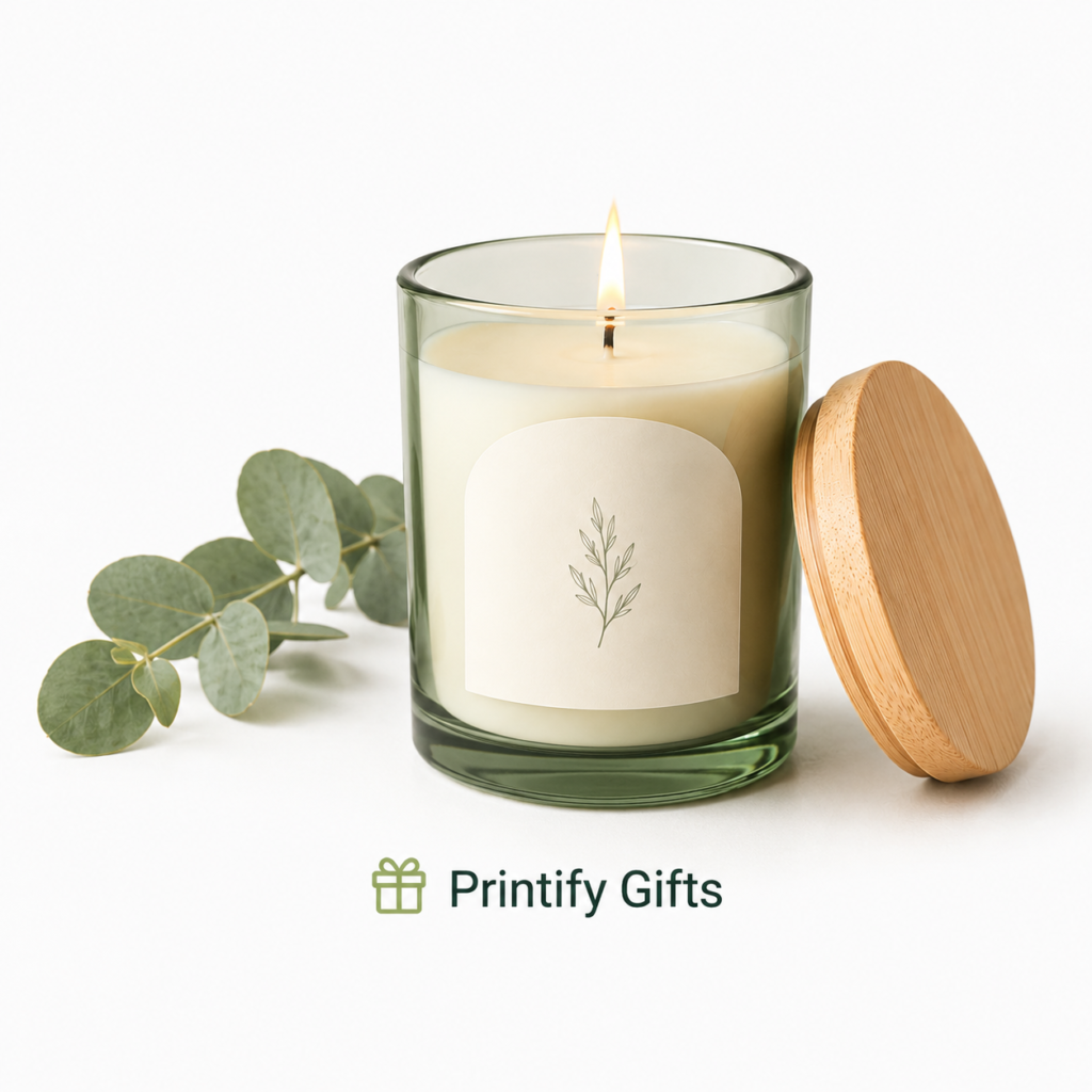 Printify Gift Ideas for Every Occasion ,4. Scented Candles in Reusable Glass 