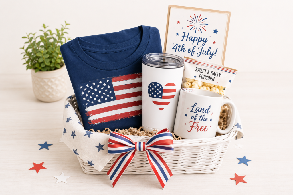 fourth of July Gift Basket on a Budget