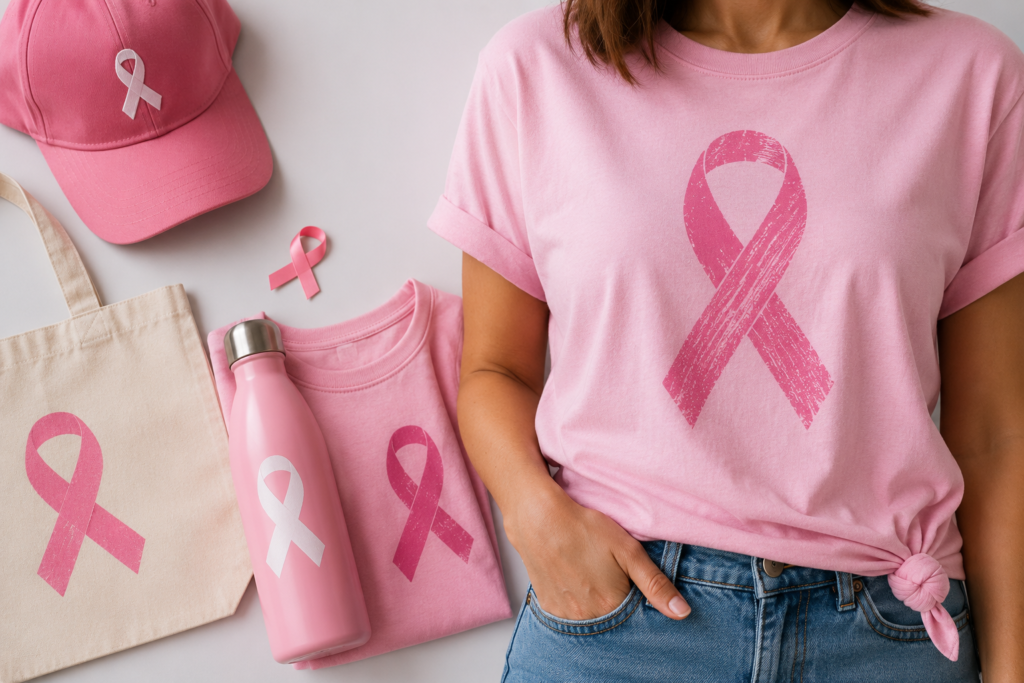 Breast Cancer Ribbon: Meaning, History, and Ways to Wear Your Support 3 Show your Support through Breast Cancer Ribbon awareness shirt-Printify Gifts